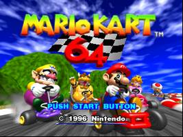 Mario Kart 64 Title Screen